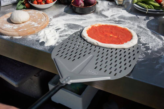 Alfa Pizza Peel Set (Black Handles)